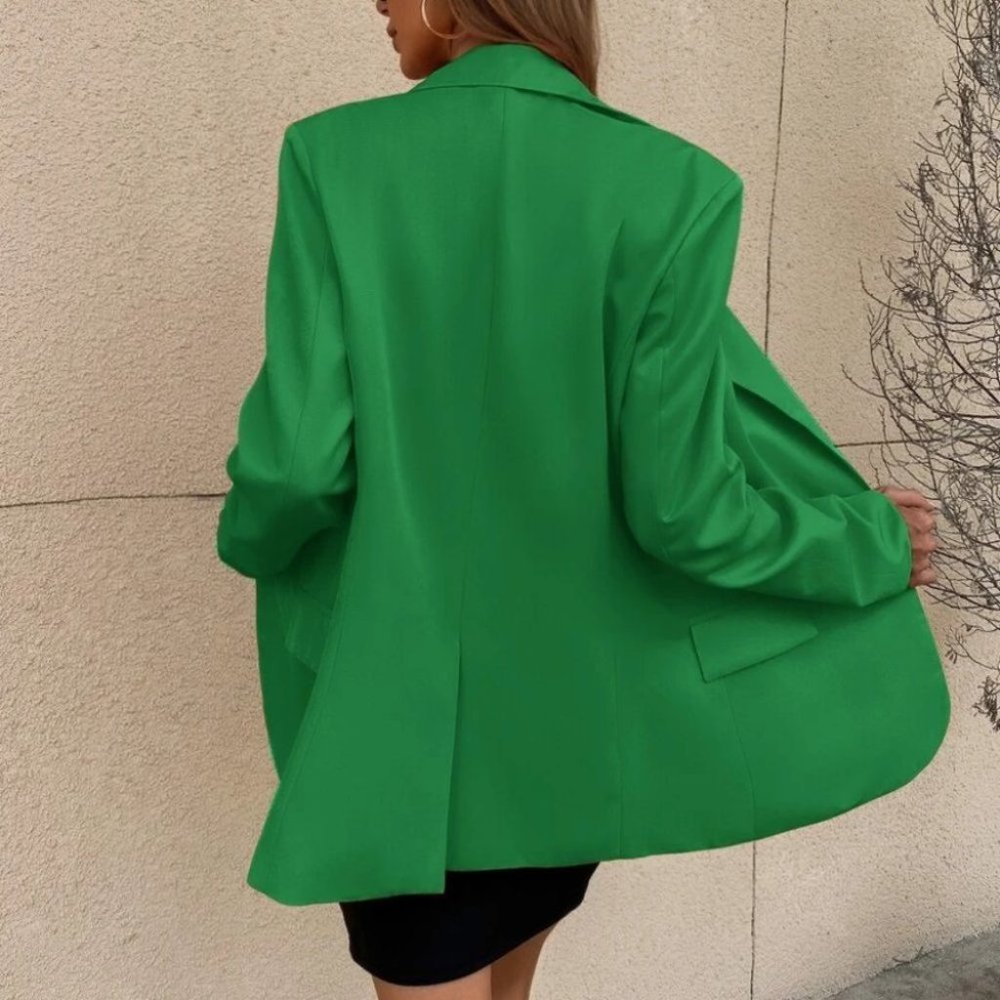 GREEN single button Blazer Jacket - Picture 7 of 12